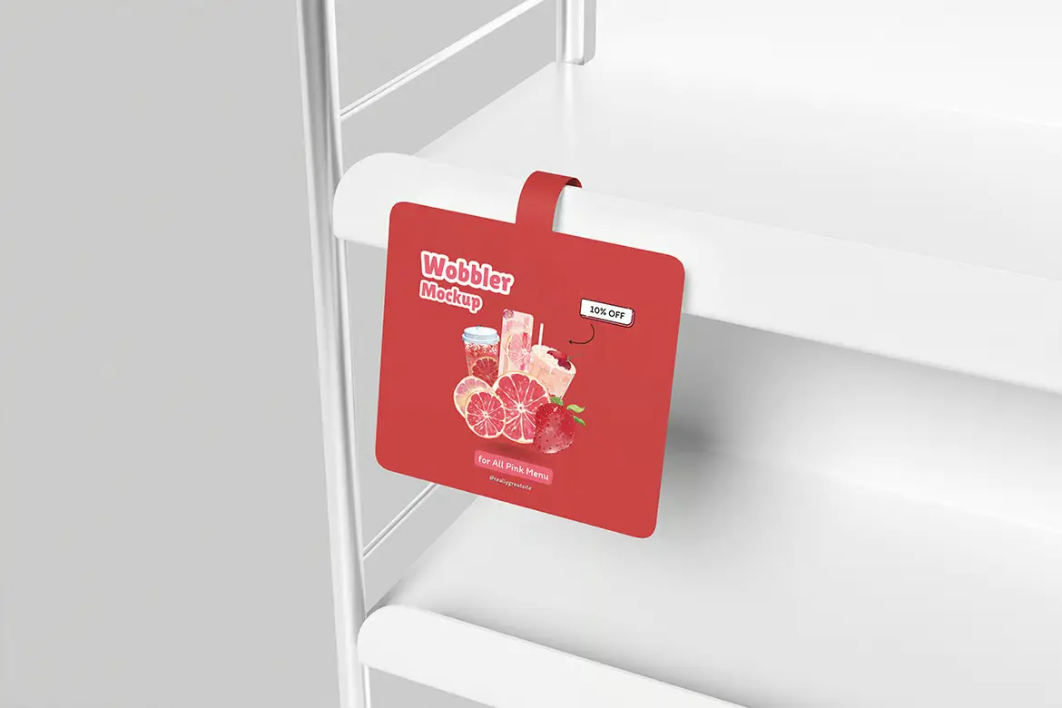 悬挂式广告牌摇摆样机PSD模板