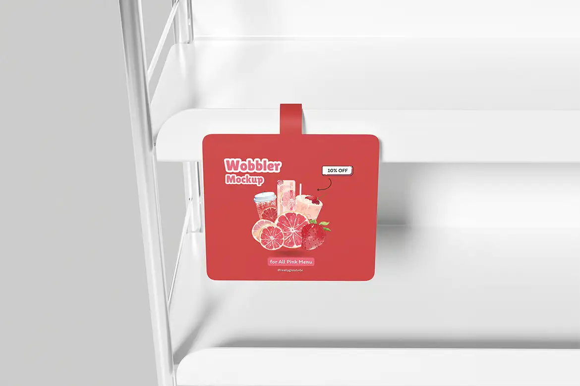 悬挂式广告牌摇摆样机PSD模板