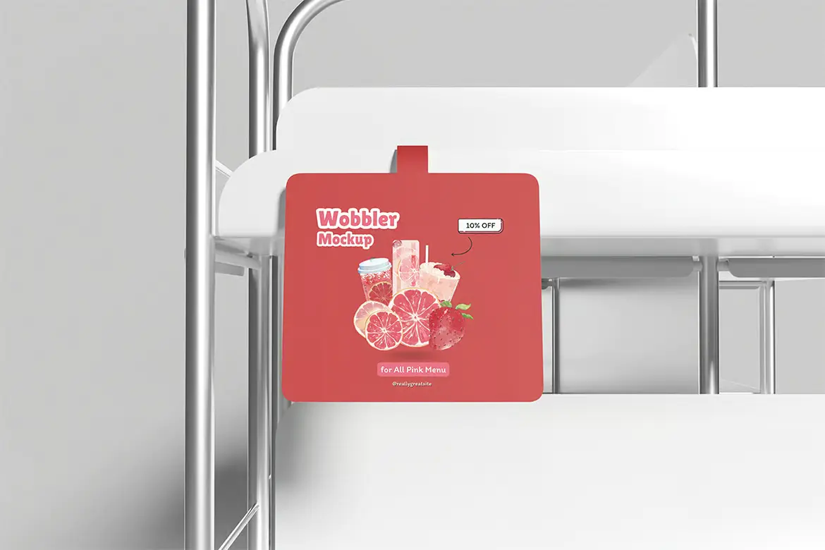 悬挂式广告牌摇摆样机PSD模板