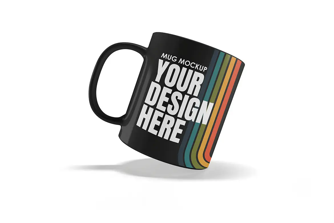 马克杯咖啡杯样机PSD模板