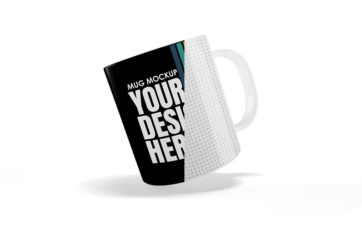 马克杯咖啡杯样机PSD模板