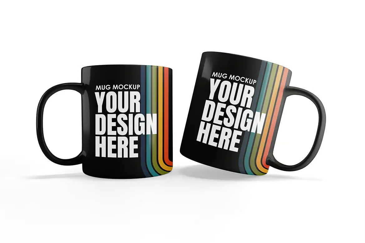 马克杯咖啡杯样机PSD模板