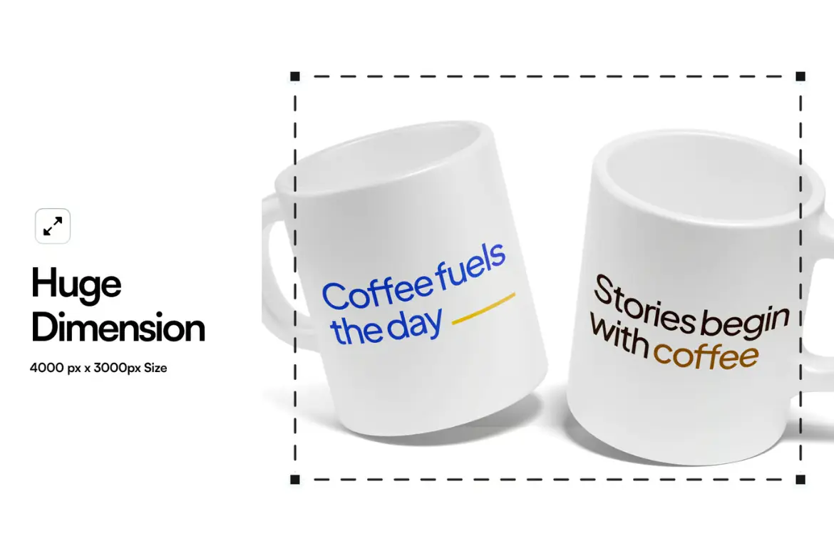高质感马克杯样机PSD模板套装