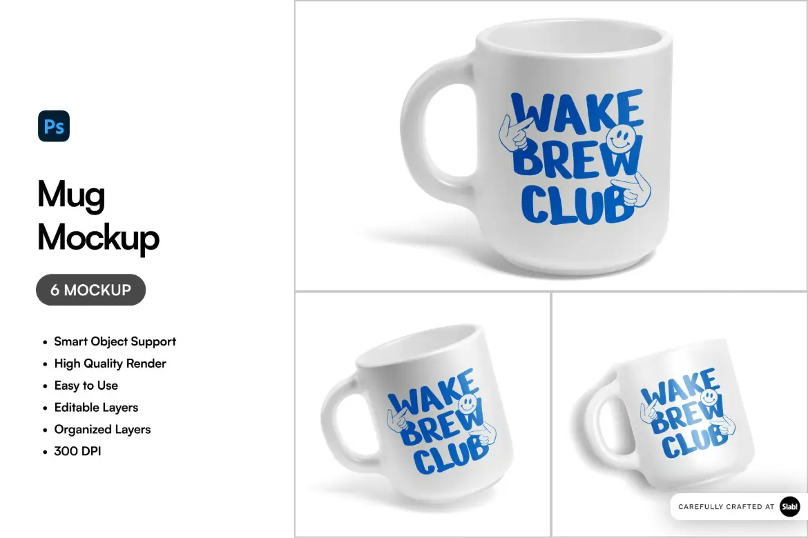 6款高分辨率马克杯样机PSD模板