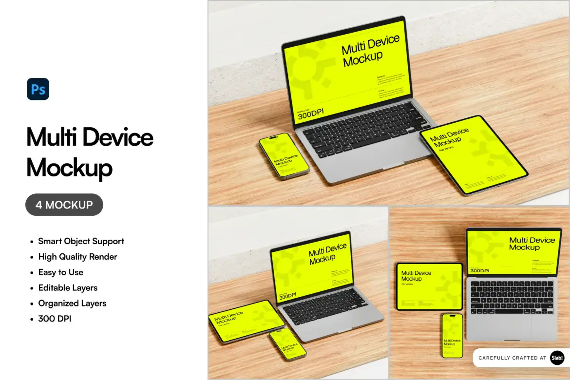 多设备展示样机PSD模板