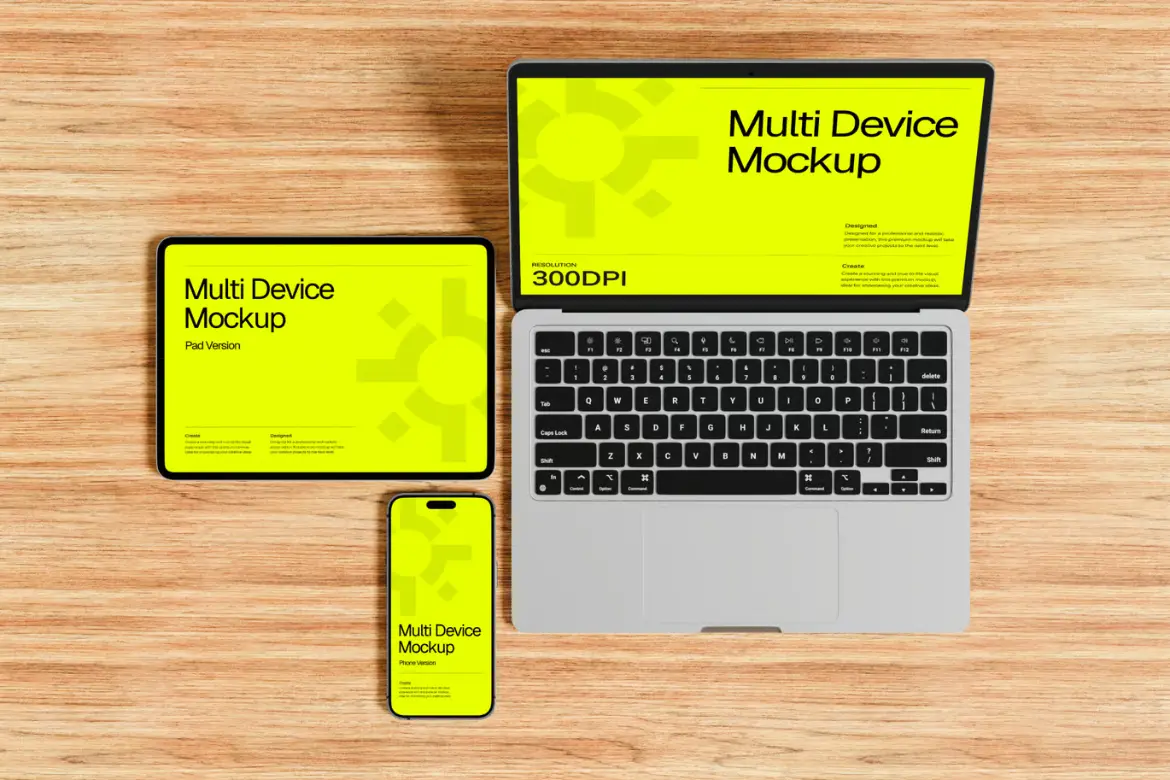 多设备展示样机PSD模板