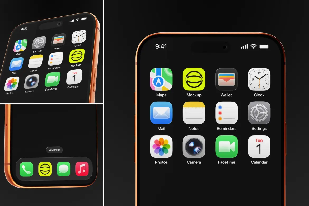 移动应用UI界面样机PSD模板