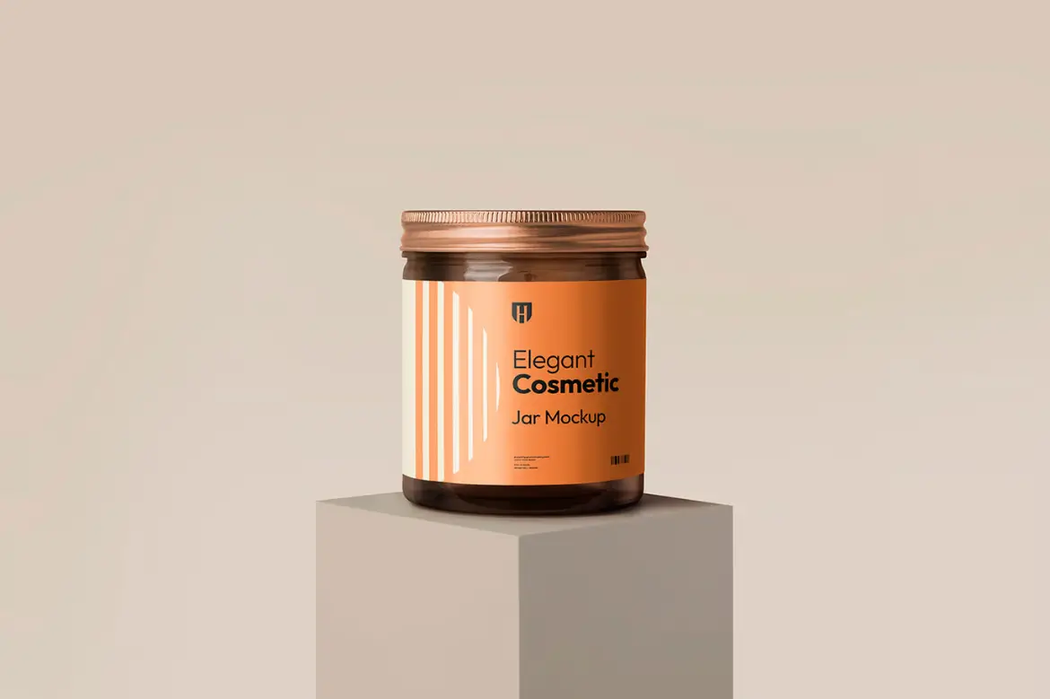 化妆品罐护肤品包装样机PSD模板 Cosmetic Jar Mockup