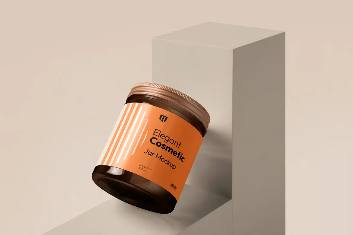 化妆品罐护肤品包装样机PSD模板 Cosmetic Jar Mockup