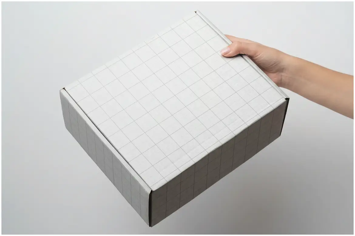 极简蓝色包装盒样机PSD模板 Packaging Box Mockup