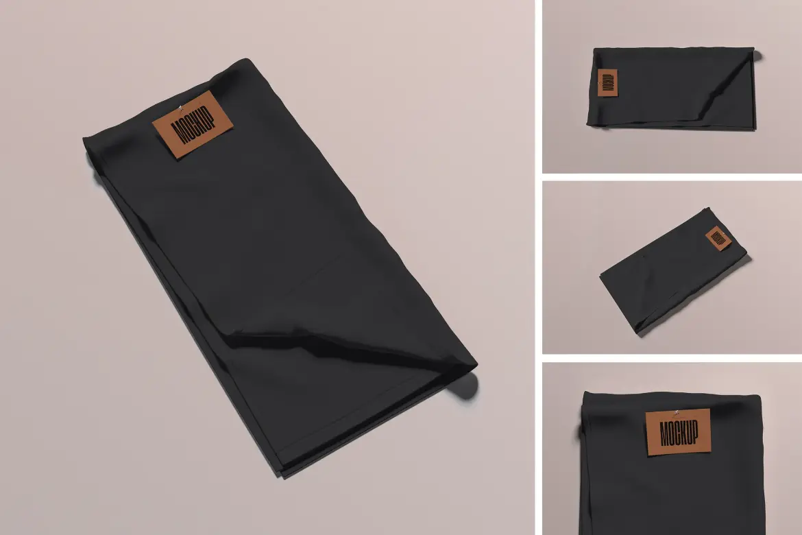 毛巾刺绣印花样机PSD模板 Towel Mockup