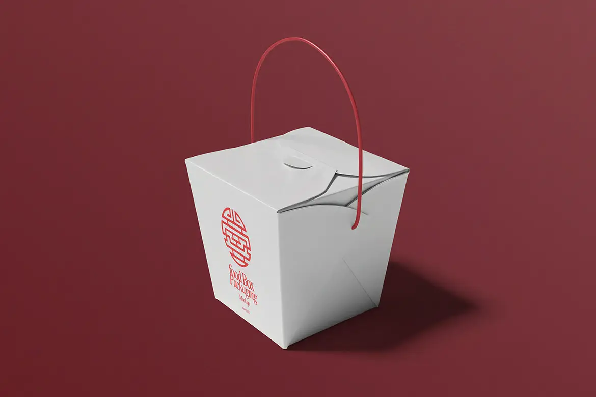 食品包装盒样机PSD模板 Food Box Mockup