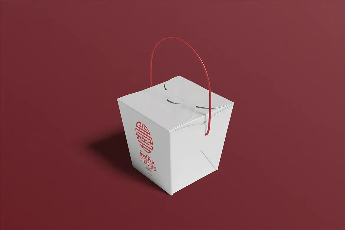 食品包装盒样机PSD模板 Food Box Mockup