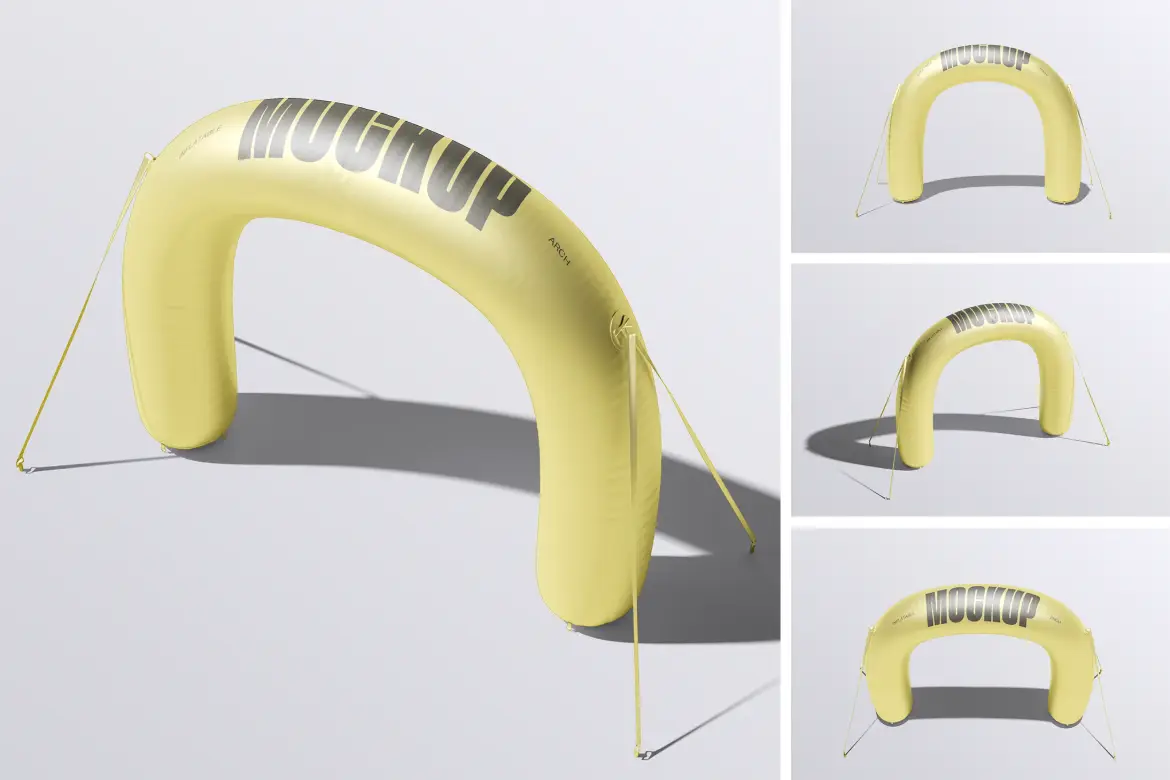 充气拱门入口样机PSD模板 Inflatable Entrance Arch Mockup