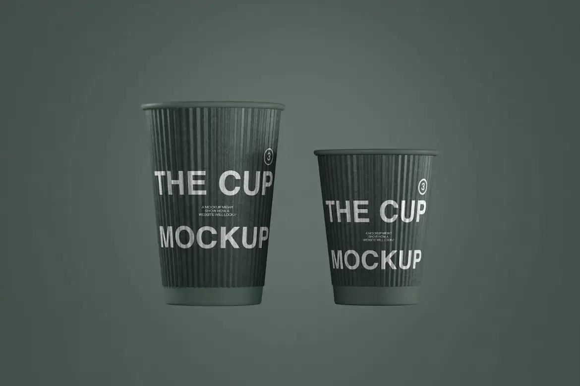 纸质咖啡杯样机PSD模板 Paper Coffee Cup Mockup Set