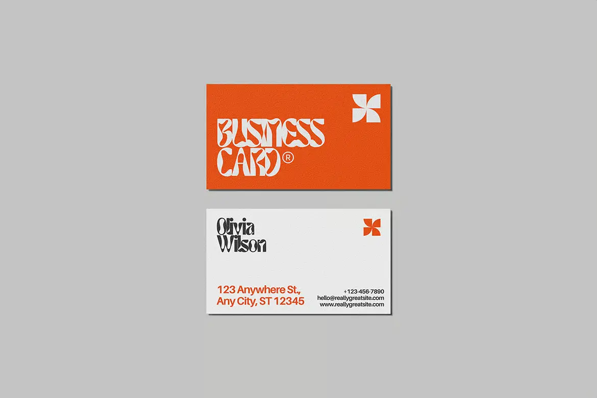 品牌名片样机PSD模板 Business Card Mockup for Branding