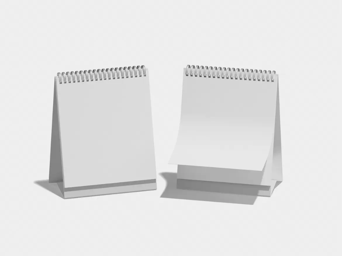 企业日历台历样机PSD模板 Calendar Mockup