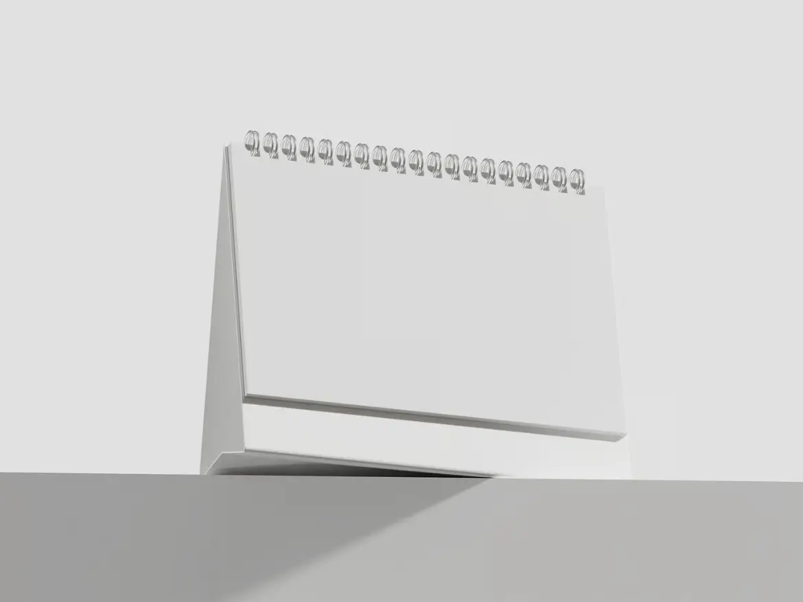 桌面场景日历样机PSD模板 Calendar Mockup