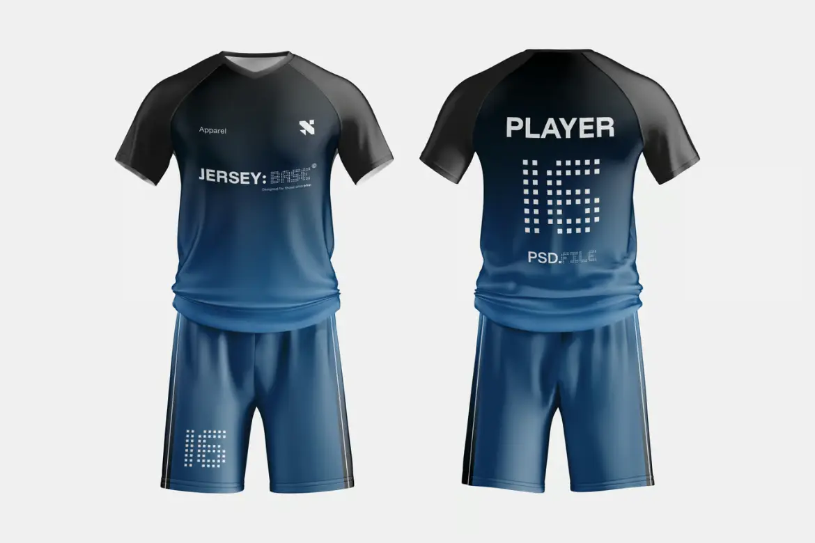 球衣样机PSD模板 Jersey Set Mockup