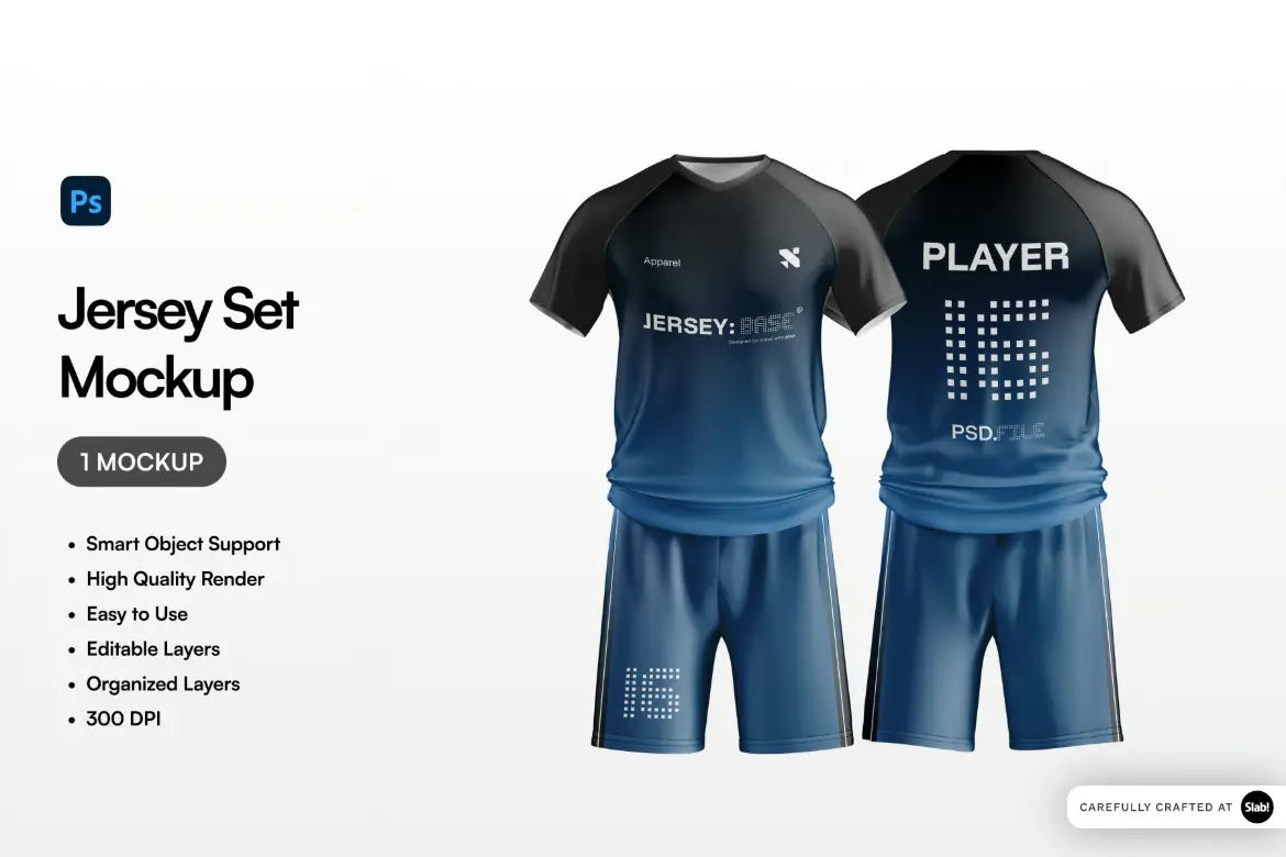 球衣样机PSD模板 Jersey Set Mockup