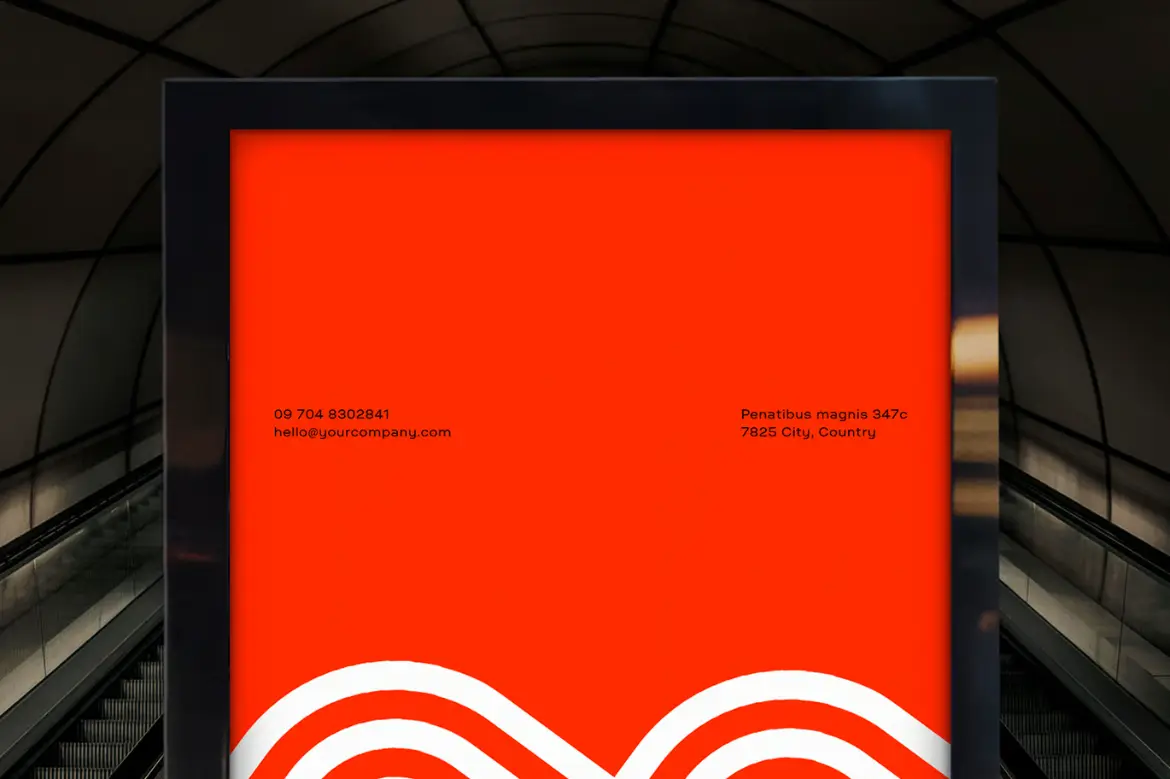 %title插图%num 公告牌屏幕样机PSD模板 Billboard Screen Mockup