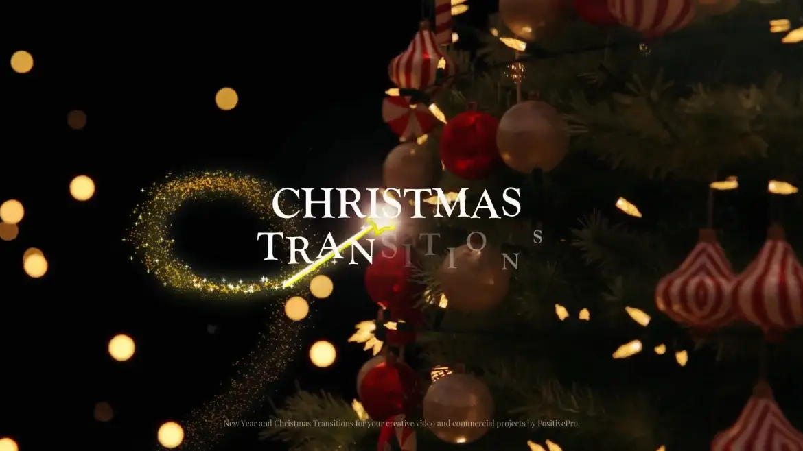 圣诞节主题转场AE模板 Christmas Transitions