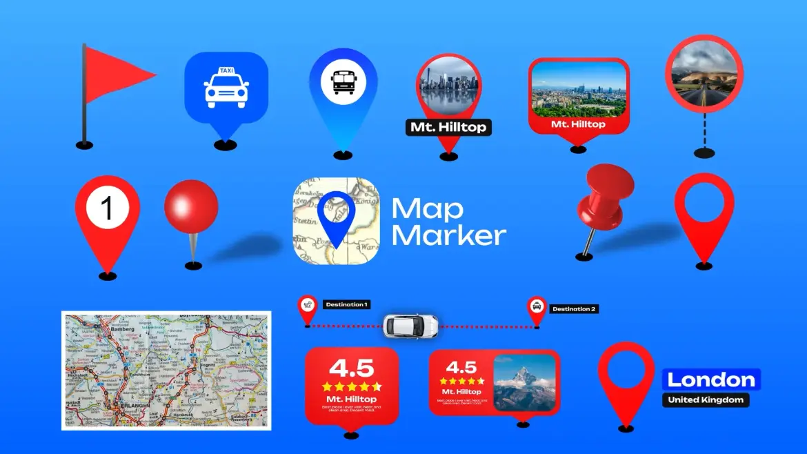 地图标记AE模板 Map Marker