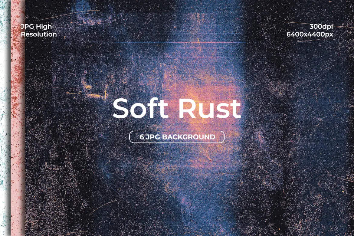 6款柔软锈迹风化纹理背景图 Soft Rust Weathered Texture Background
