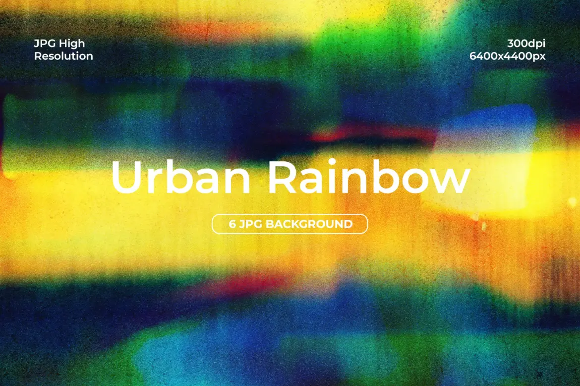 6款城市彩虹背景图