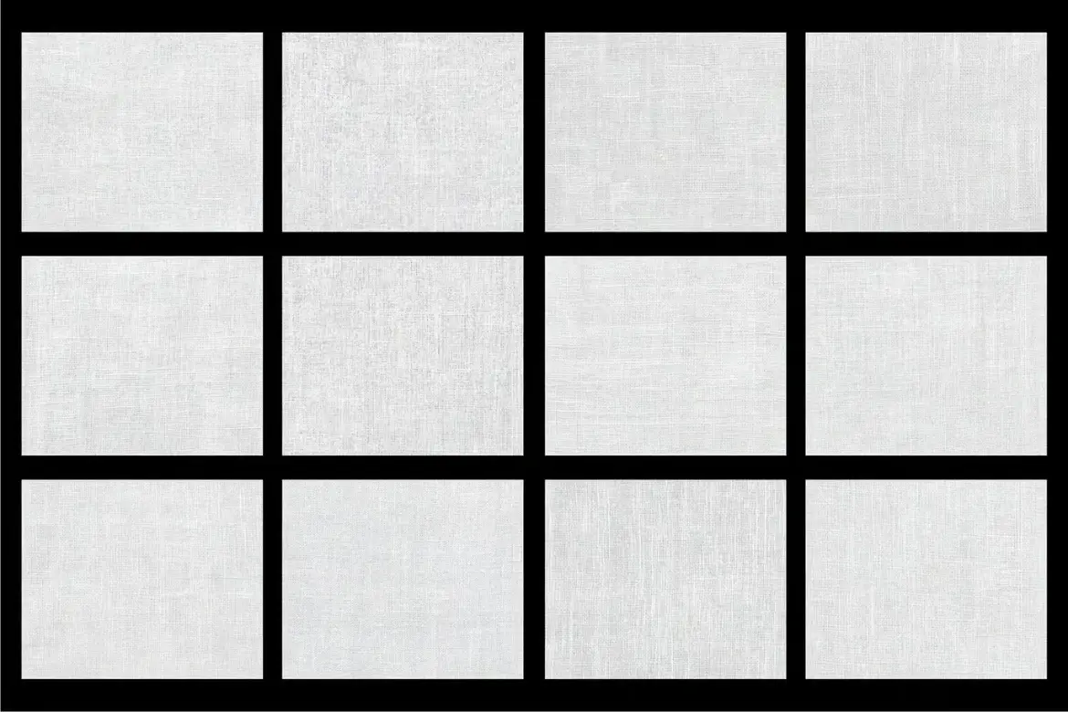 20款白色亚麻面料纹理