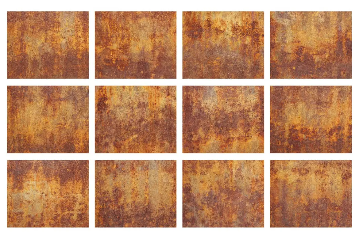 20款锈色金属纹理高清JPG素材
