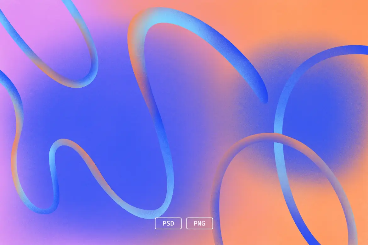 鲜艳抽象形状背景