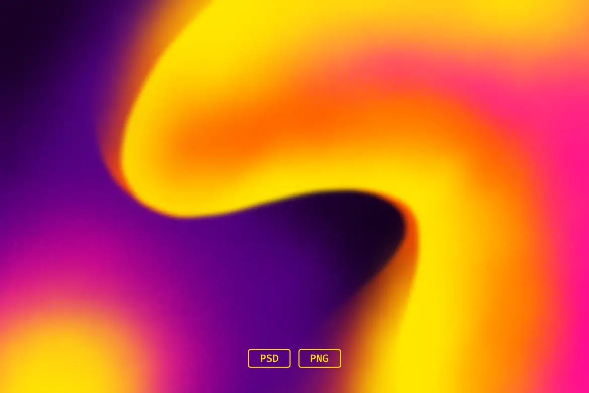 发光熔岩流抽象背景