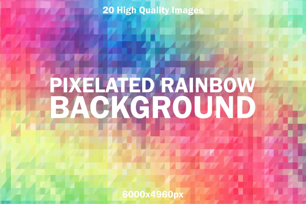 20款像素彩虹棱镜背景图JPG高清素材