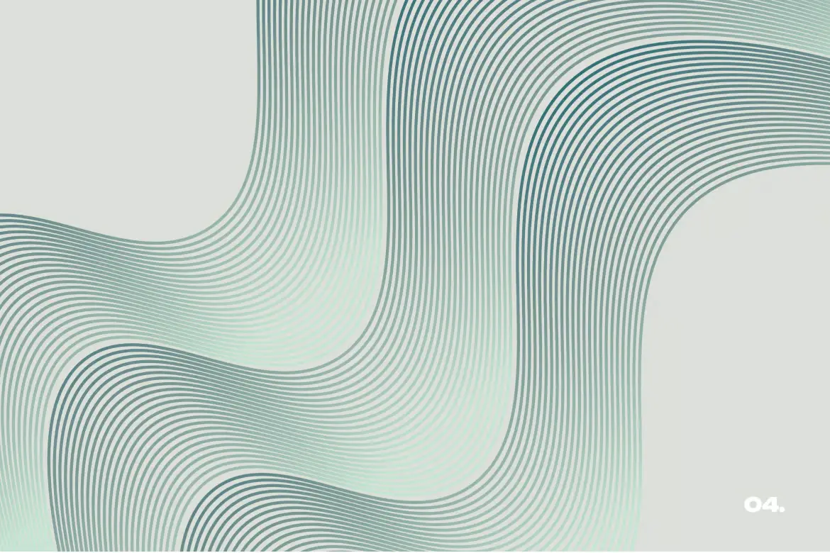 5款水线流抽象线条背景图PNG高清