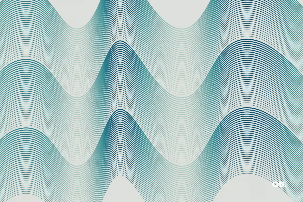 5款水线流抽象线条背景图PNG高清