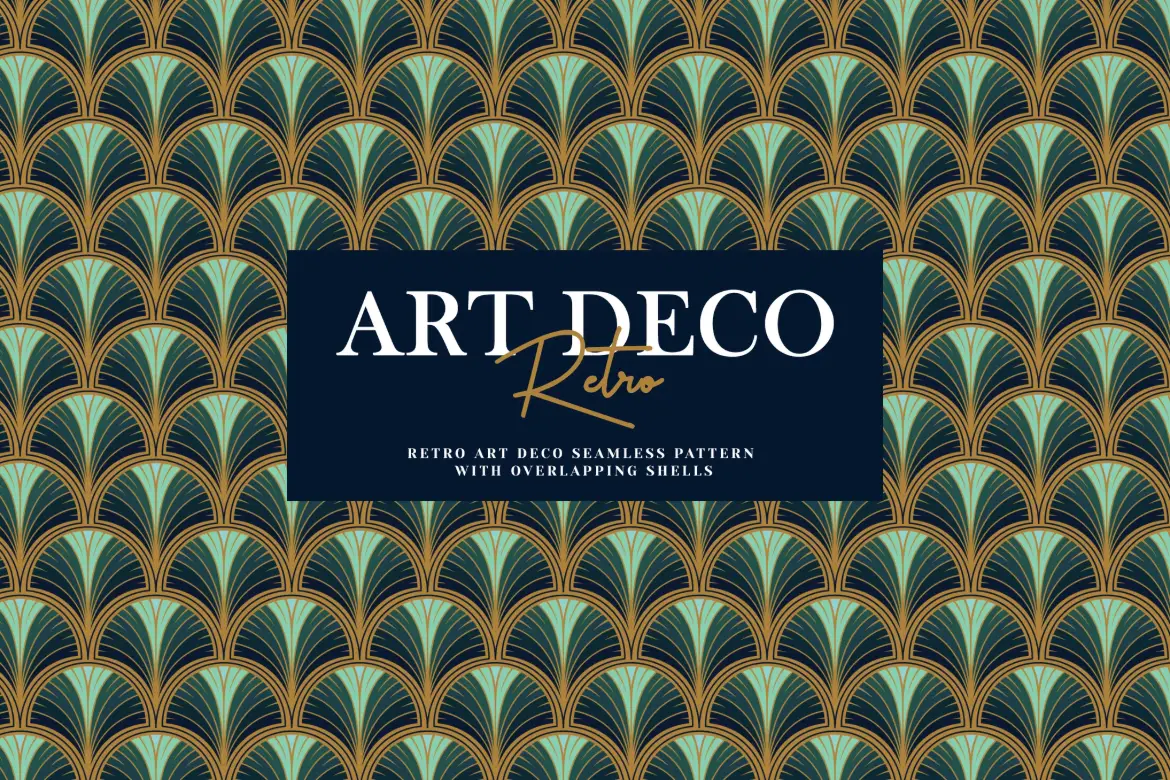 装饰艺术复古无缝图案