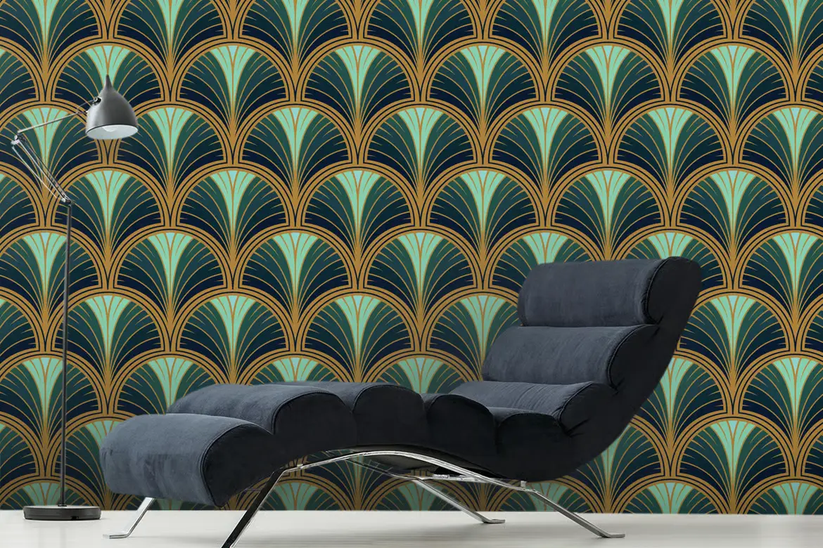 %title插图%num 装饰艺术复古无缝图案