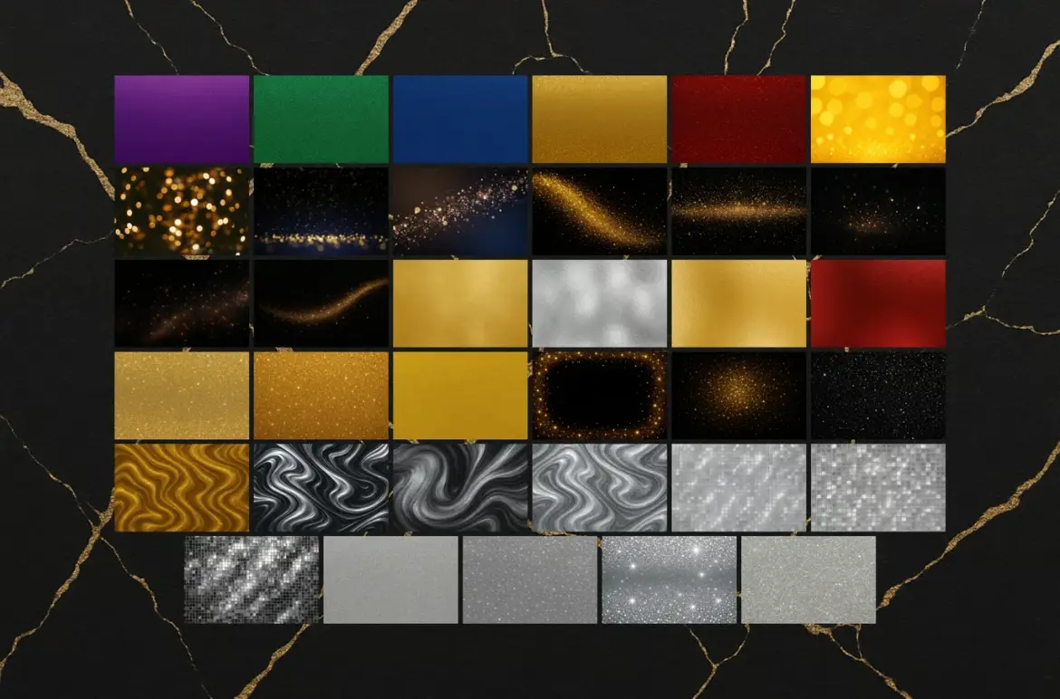 35款节日箔金色散景背景图JPG高清