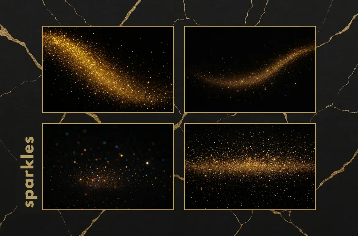 35款节日箔金色散景背景图JPG高清