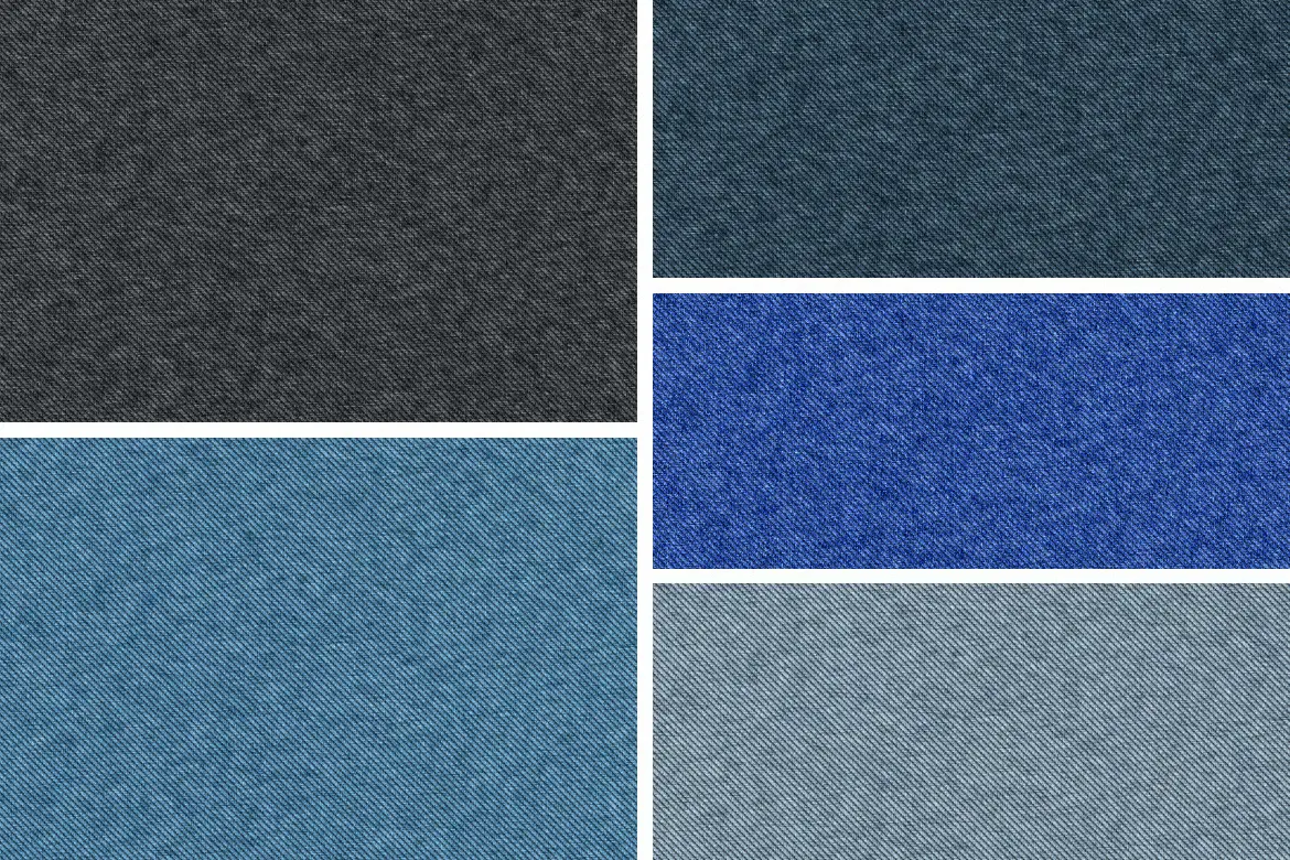 5款牛仔布纹理背景PNG高清