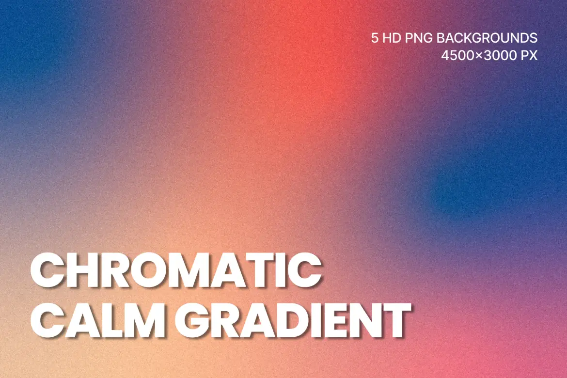 5款色彩平静柔和渐变背景PNG高清
