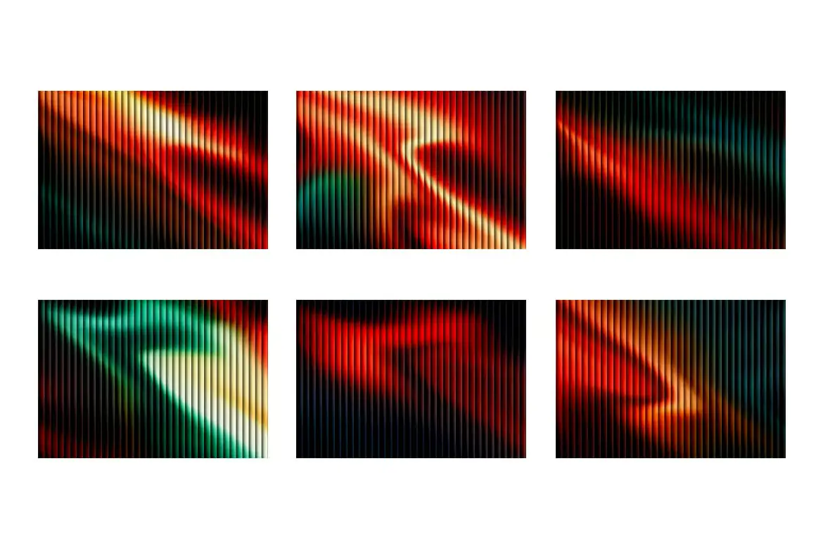 6款极光条纹渐变背景图JPG高清素材