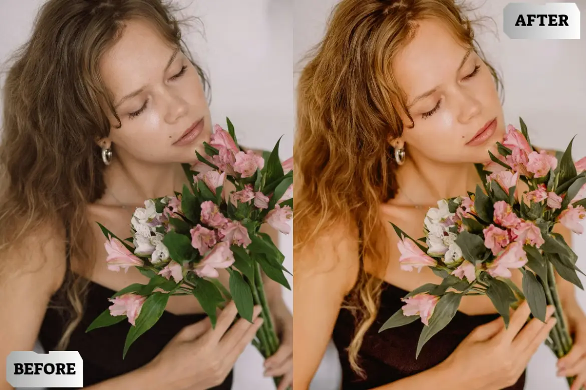 闪光胶片Lightroom预设包复古时尚人像旅行生活摄影调色滤镜