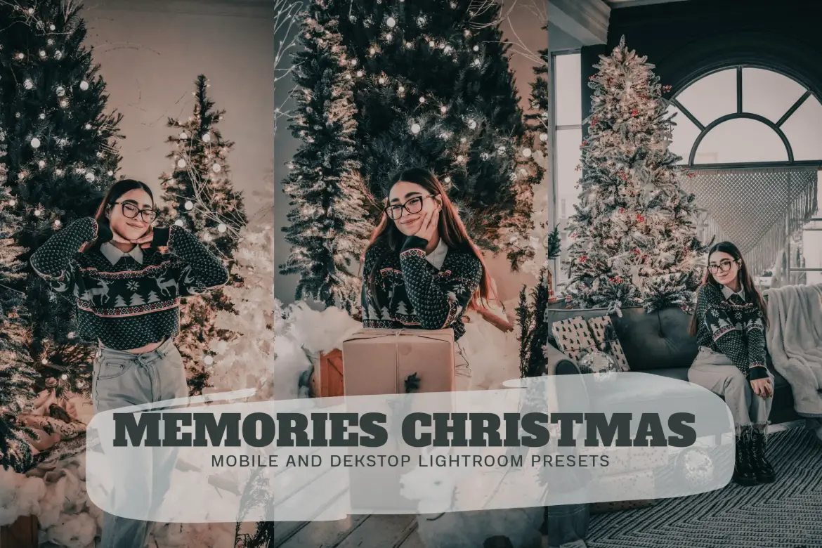 圣诞回忆Lightroom预设包节日氛围人像旅行生活摄影调色滤镜