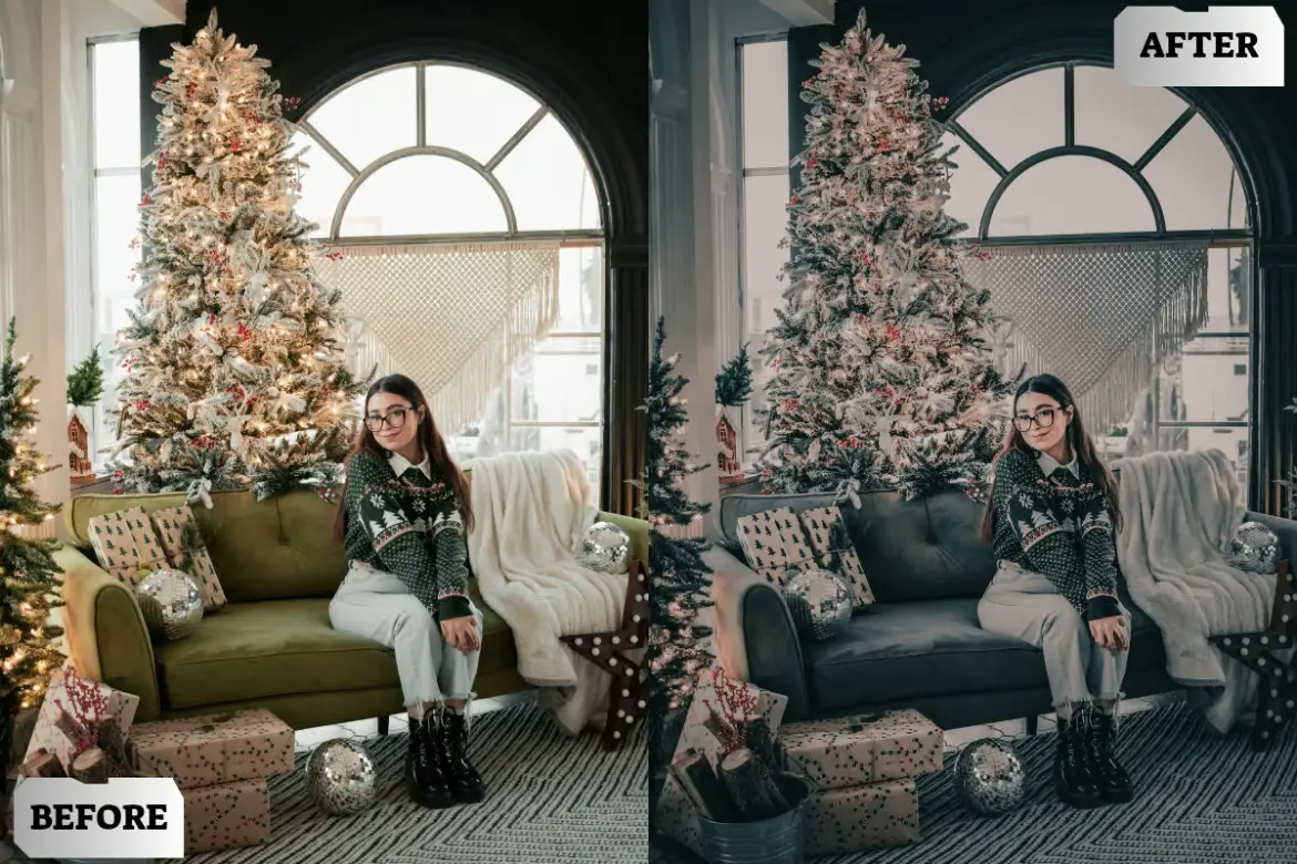 圣诞回忆Lightroom预设包节日氛围人像旅行生活摄影调色滤镜