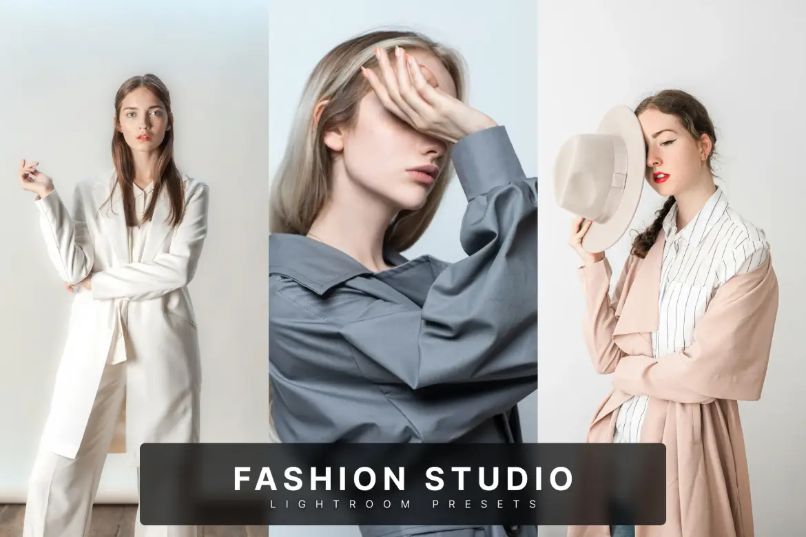 时尚摄影棚Lightroom预设包人像时尚商业摄影专业调色滤镜