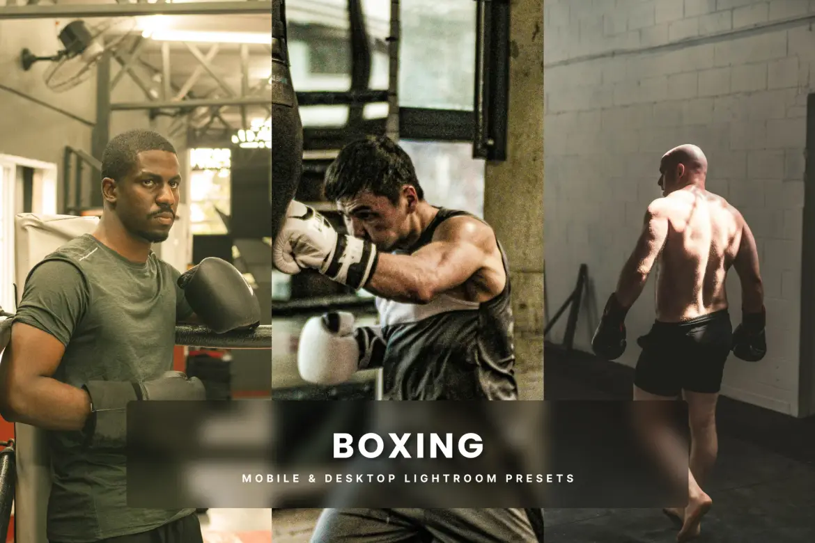 拳击运动Lightroom预设电影感MMA体育摄影LR/PS调色滤镜