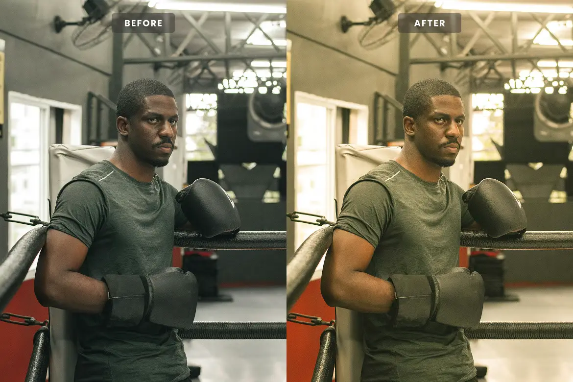 拳击运动Lightroom预设电影感MMA体育摄影LR/PS调色滤镜