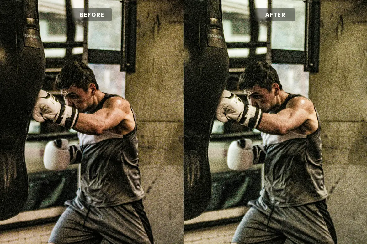 拳击运动Lightroom预设电影感MMA体育摄影LR/PS调色滤镜